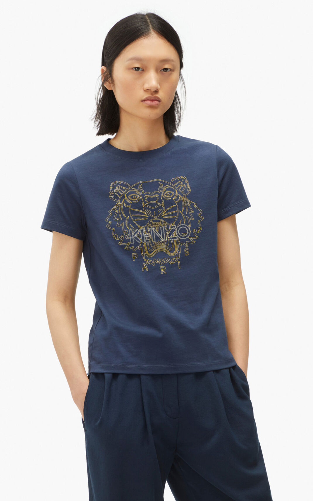 Camisetas Kenzo Tiger Mujer Azul Marino Azules - SKU.9423246